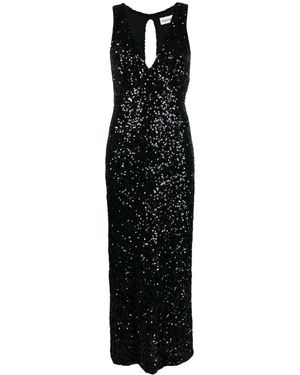 P.A.R.O.S.H. Sequin-Embellished Dress - Black