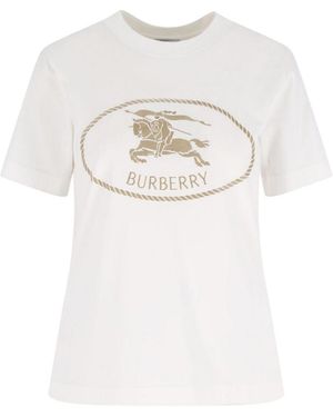 Burberry Knight Stamp T-Shirt Chalk - White