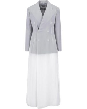 Maison Margiela Tailored Maxi Dress - White