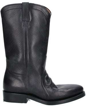 Jil Sander Leather Ankle Boots - Black