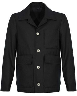 Daniele Alessandrini Wool Blend Jacket - Black