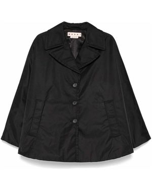 Marni Twill Coat - Black