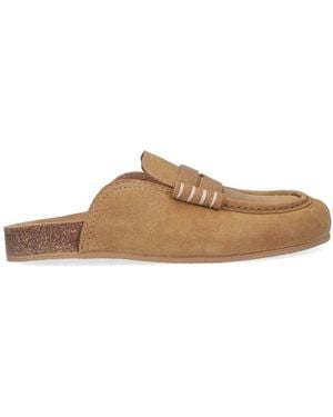 JW Anderson Loafer Mules - Brown