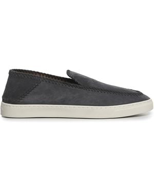 Giorgio Armani Suede Loafers - Grey