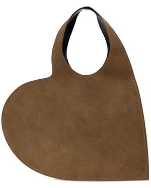 Coperni Double Heart Tote Bag - Brown