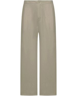 Transit Wide-Leg Linen Blend Pants - Gray