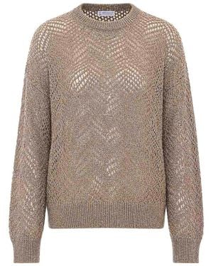 Brunello Cucinelli Sequins Jumper - Brown