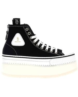 R13 'Courtney' Trainers - Black