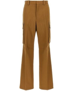Victoria Beckham Cargo Trousers - Natural