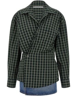 Alexander Wang Wallet Shirt Dress - Green