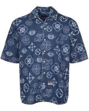 Evisu Shirt Made Of Denim - Blue