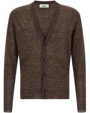 Rivvia Projects Linen Silk Cardigan - Brown