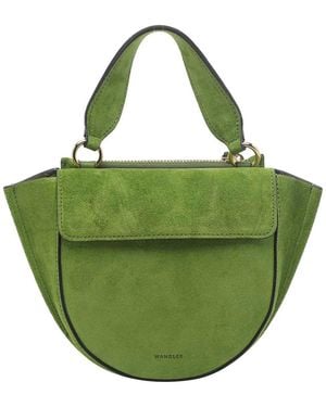 Wandler Verde Suede Horsensia Handbag - Green
