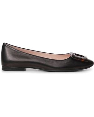 Roger Vivier U Look Leather Ballet Flats - Black
