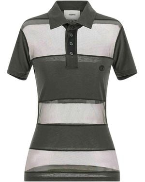 Coperni Polo A Righe Velate - Grigio