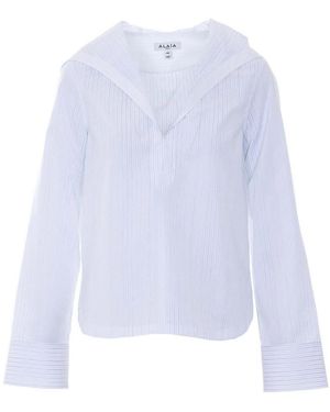 Alaïa Hooded Shirt - White