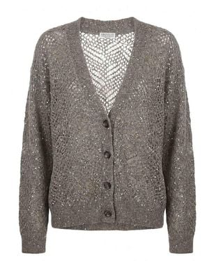 Brunello Cucinelli Cardigan - Gray