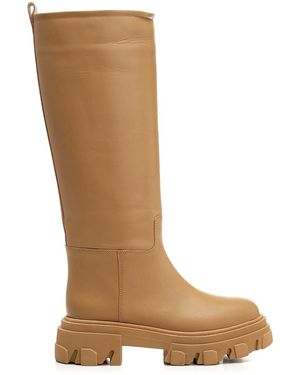 GIA COUTURE Combat Boot - Brown