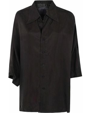 Ziggy Chen Camicia A Maniche Corte - Nero