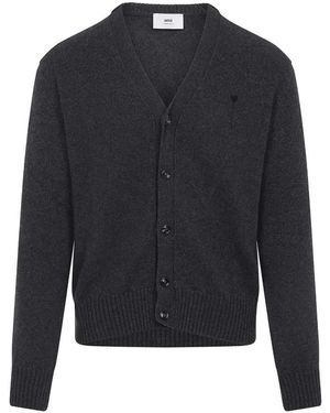 Ami Paris Adc Cardigan - Blue