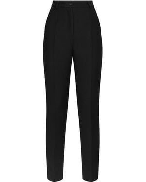 Dolce & Gabbana Wool Tuxedo Pants - Black