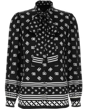Dolce & Gabbana Silk Shirt - Black
