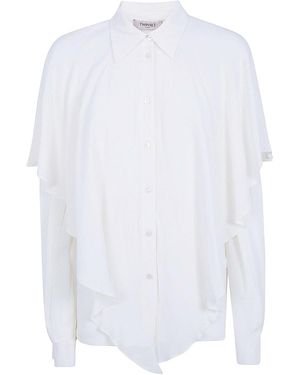 Twinset Draped Shirt - White