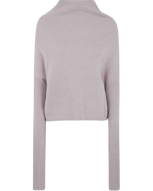 Rick Owens Long Sleeves Crater Neck Tee - Multicolour