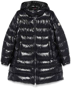 Moncler Langer Mantel - Schwarz