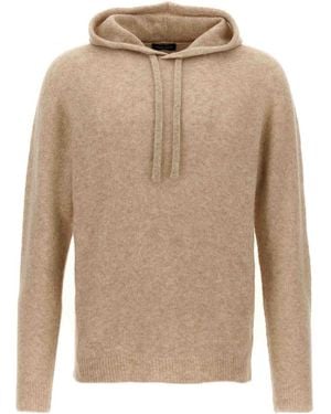 Roberto Collina Hooded Jumper - Natural