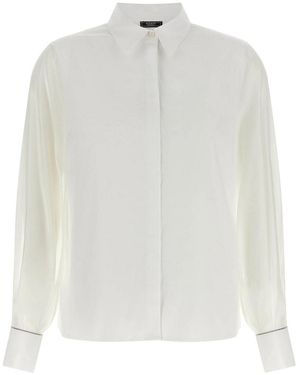 Peserico Stretch Cotton Shirt - White