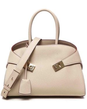 Ferragamo Hug Handbag (M) - Natural