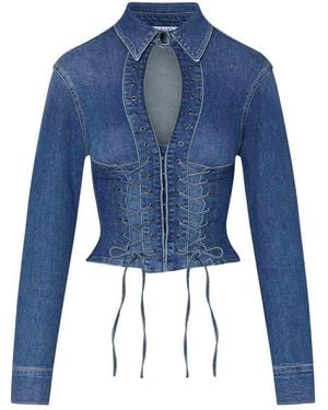 Liu Jo Denim Shirt With Strings - Blue