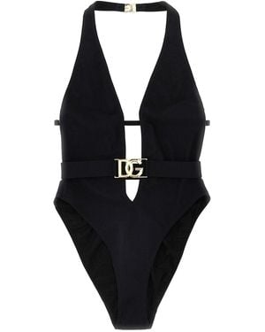 Dolce & Gabbana Dg One-Piece Swimsuit - Blue