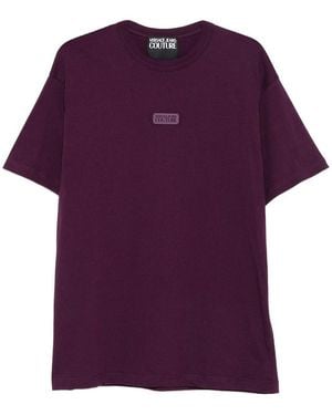 Versace Jeans Couture Cotton T-Shirt - Purple
