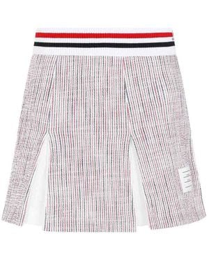 Thom Browne Mini Box Pleated Skirt - White