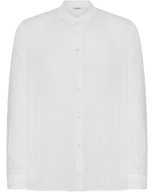 Transit Camicia Con Colletto Alla Coreana - Bianco