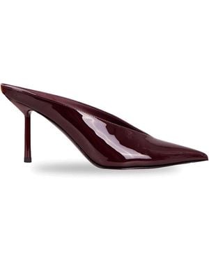 Le Silla Vinyl Cleavage Sabot - Brown
