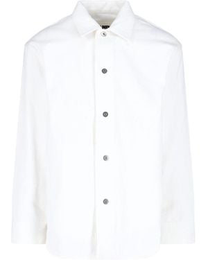 Jil Sander Denim Shirt Jacket - White