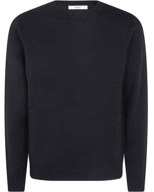 Nuur Long Sleeves Round Neck Jumper - Blue