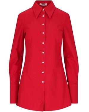Interior Slim Shirt - Red