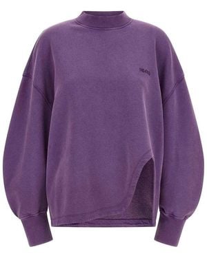 The Attico Shaped Slit Sweatshirt - Purple