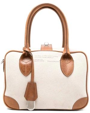 Golden Goose Ivory Canvas Tote Bag - Natural