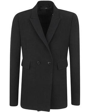 SAPIO Panama Long Jacket - Black