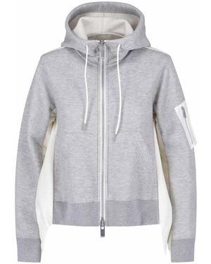 Sacai Zip Sweatshirt - Grey