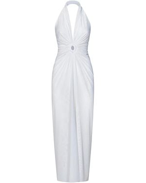 Fisico Tulle Maxi Dress - White