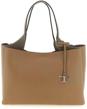 Tod's Medium 'T Timeless' Shopping Bag - Brown