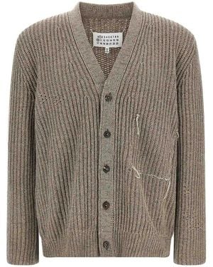 Maison Margiela Wool Cardigan - Brown