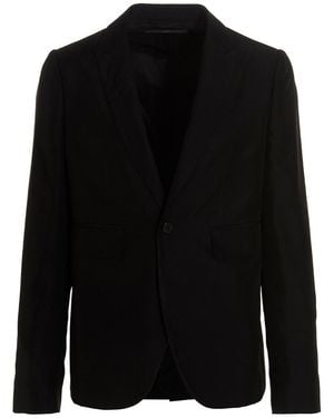 SAPIO Jacquard Blazer Jacket - Black