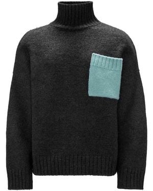 JW Anderson Knitted Pullover - Black